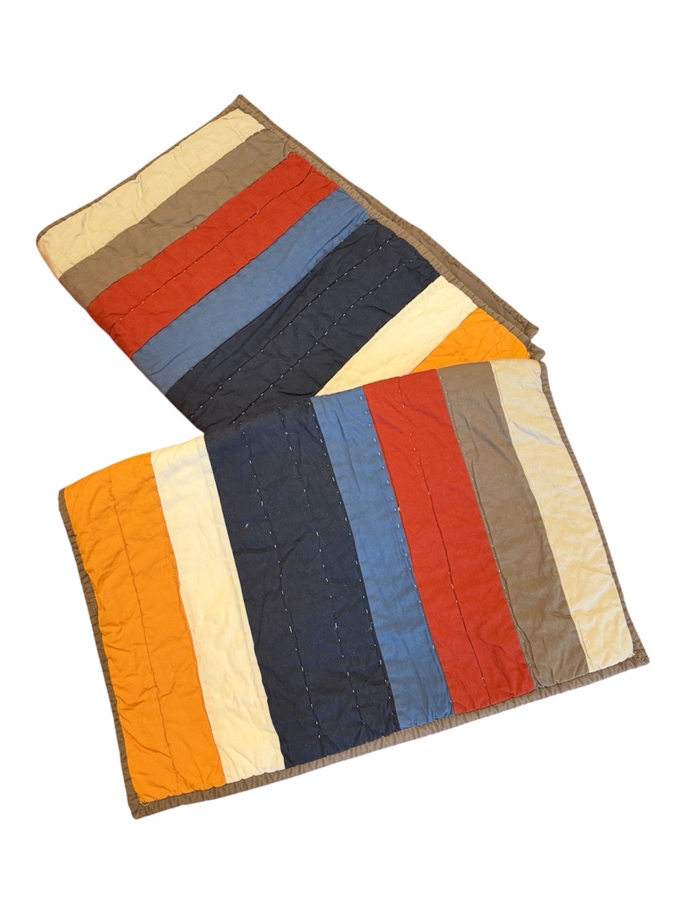 PBteen MVP Stripe Quilted Standard Pillow Shams Multicolor Set of 2